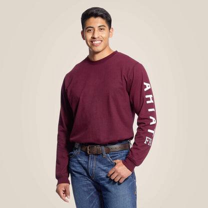 Ariat Mens FR Roughneck Skull Logo Long Sleeve T-Shirt