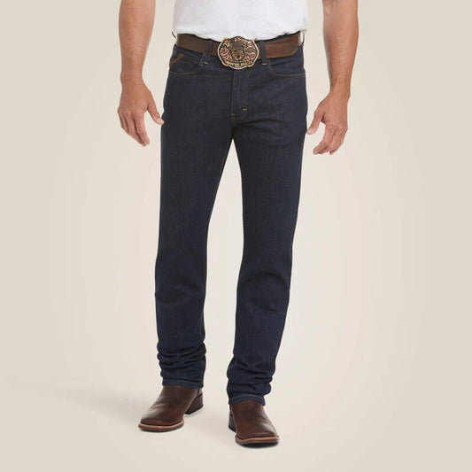Ariat Mens M1 Vintage Stretch Legacy Stackable Straight Leg Jean -Abraded Rinse