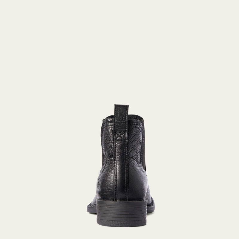 Ariat Mens Booker Chelsea Wide Square Toe Western Boot - Black 10031453