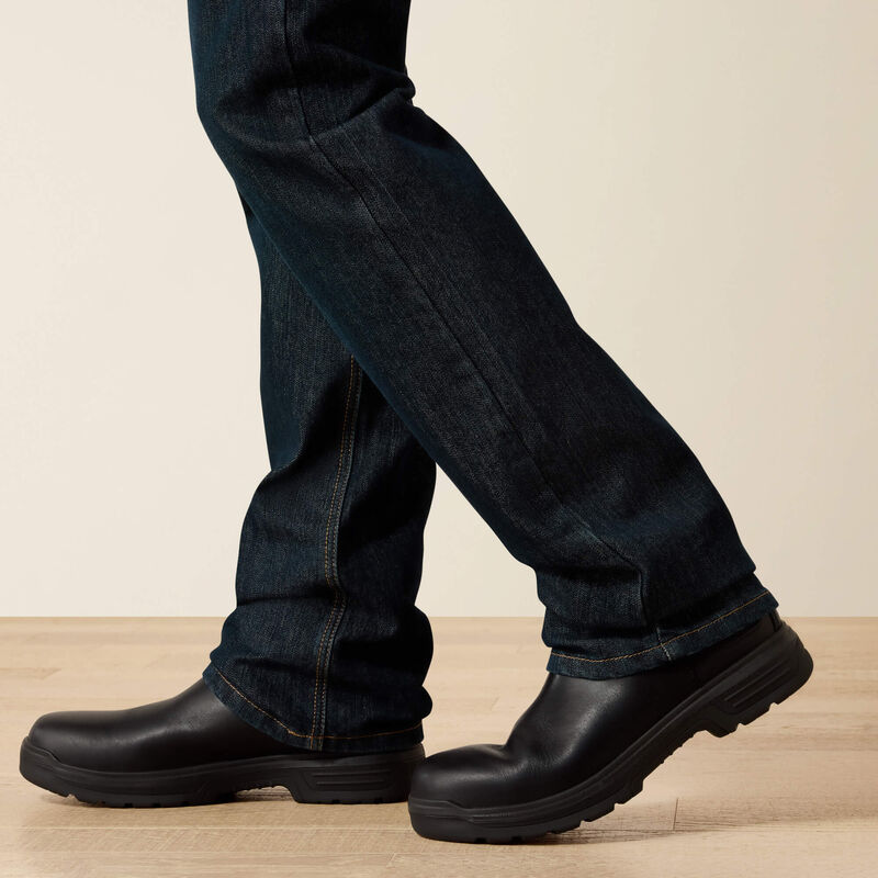 Ariat Mens M7 Rebar Slim Dura Stretch Basic Stackable Straight Leg Jean - Blackstone