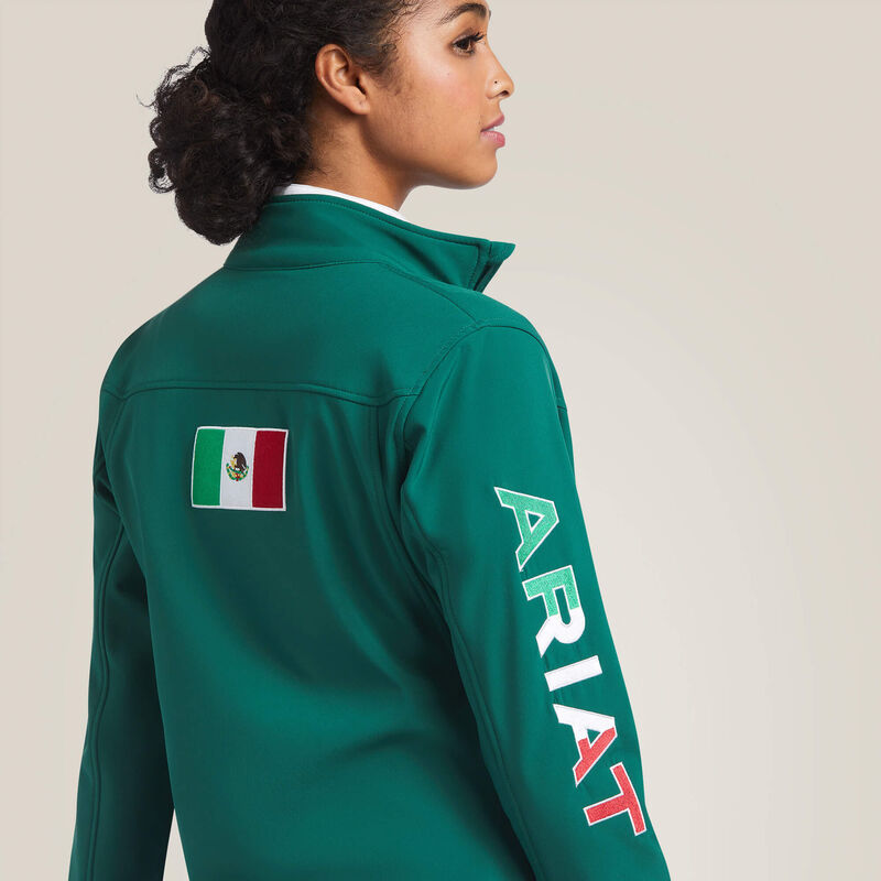 Ariat Womens Classic Team Softshell MEXICO Jacket - Green