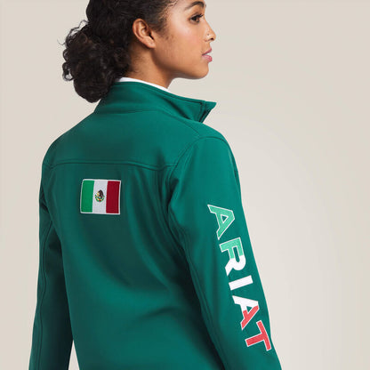 Ariat Womens Classic Team Softshell MEXICO Jacket - Green