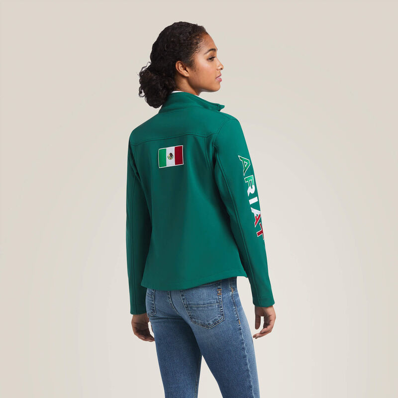 Ariat Womens Classic Team Softshell MEXICO Jacket - Green