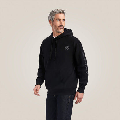 Ariat Mens Ariat Logo Hoodie - Black