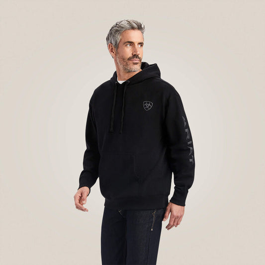 Ariat Mens Ariat Logo Hoodie - Black