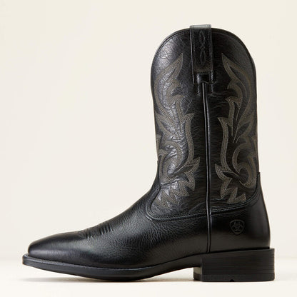 Ariat Mens Slim Zip Ultra Western Boot - Black Deertan 10046852