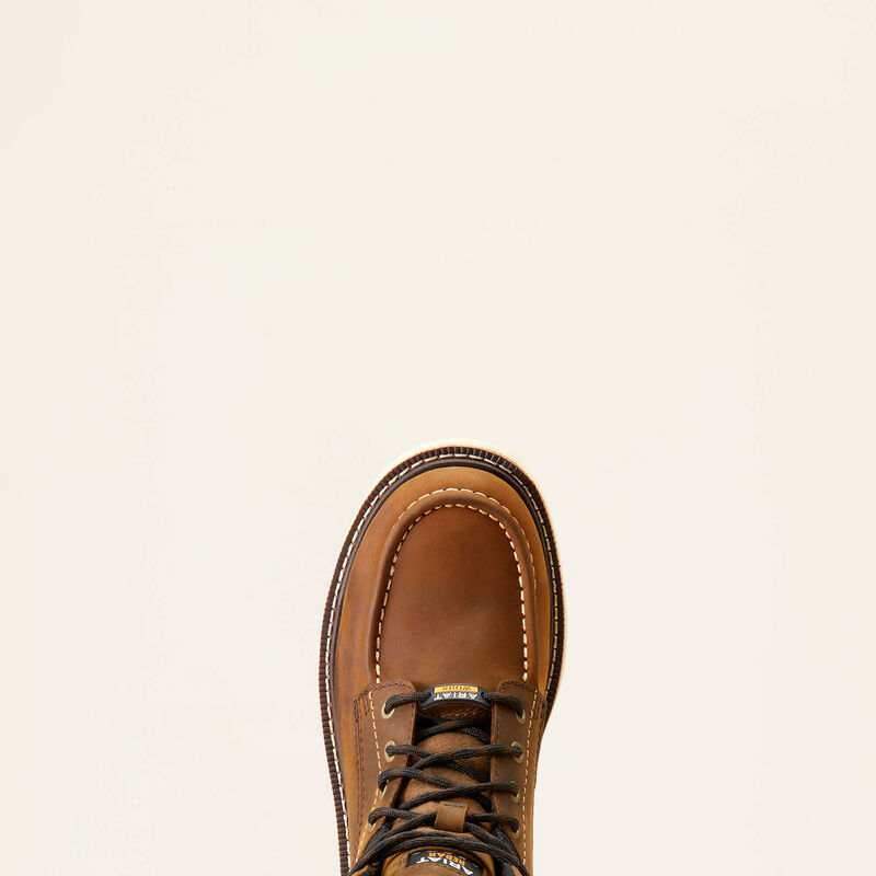 Ariat Mens Rebar Lift 6 Waterproof Work Boots - Distressed Brown