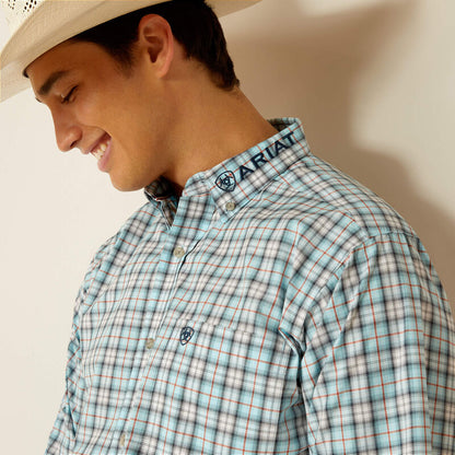 Ariat Mens Pro Series Team Lawrence Classic Fit Shirt - Aqua