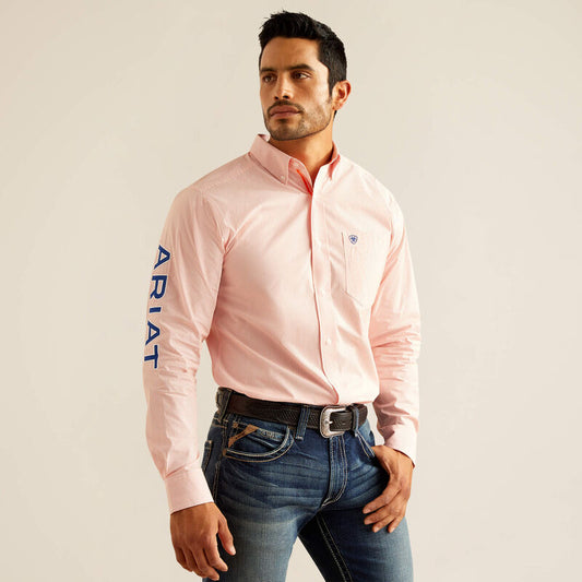 Ariat Mens Pro Series Team Gerson Fitted Shirt - Orange