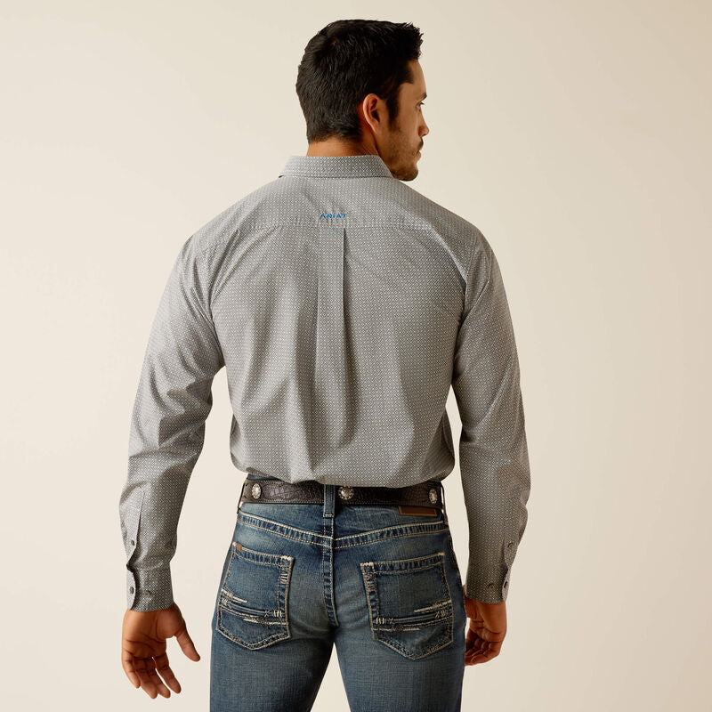 Ariat Mens Team Gareth Fitted Shirt - Beige