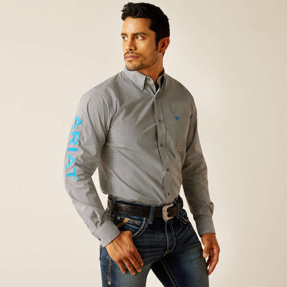 Ariat Mens Team Gareth Fitted Shirt - Beige