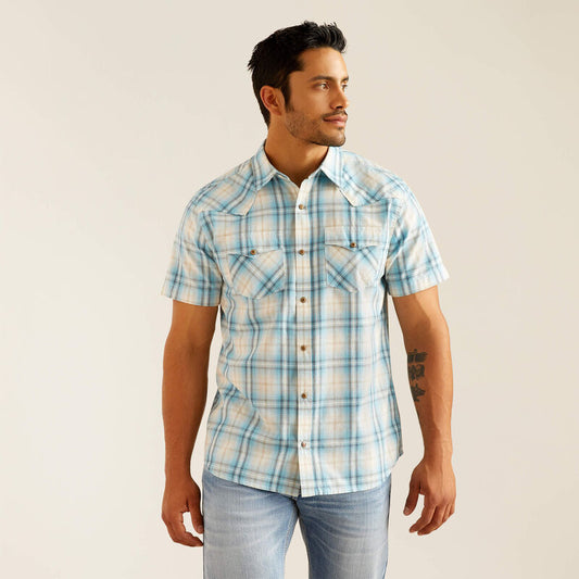 Ariat Mens Harold Retro Fit Shirt - Egret