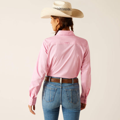 Ariat Womens Team Kirby Stretch Shirt - Prism Pink