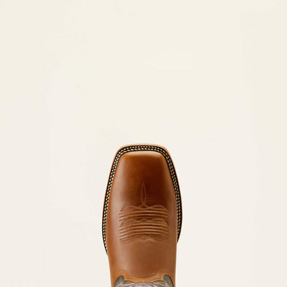 Ariat Mens Cattle Call Wide Square Toe Cowboy Boot - Rodeo Tan