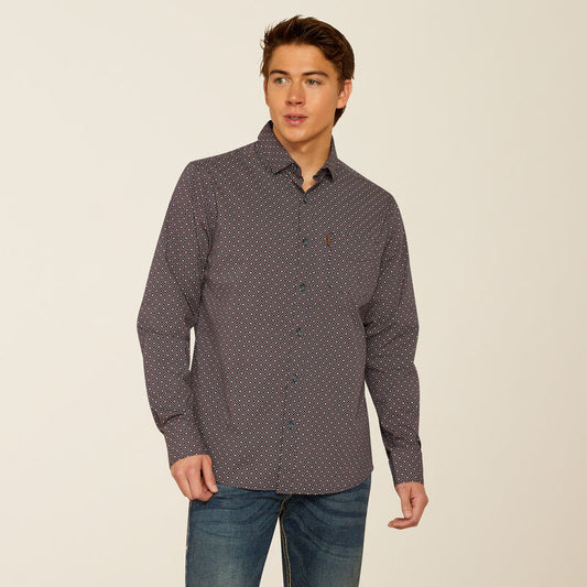 Ariat Mens Mattie Modern Fit Shirt - Parisian Night
