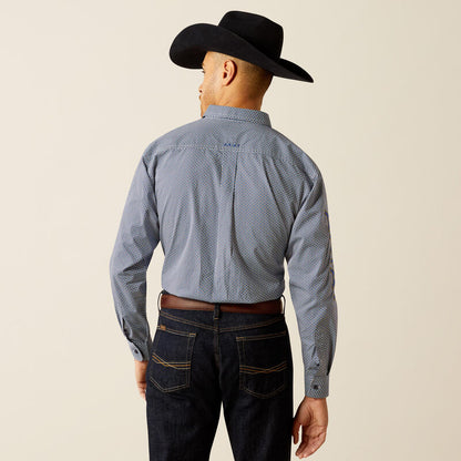 Ariat Mens Team Keenan Classic Fit Shirt - Blue/Navy Blue
