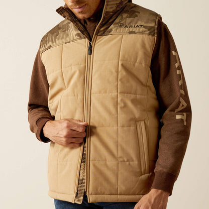 Ariat Mens Crius Insulated Vest - Cornstalk Heather