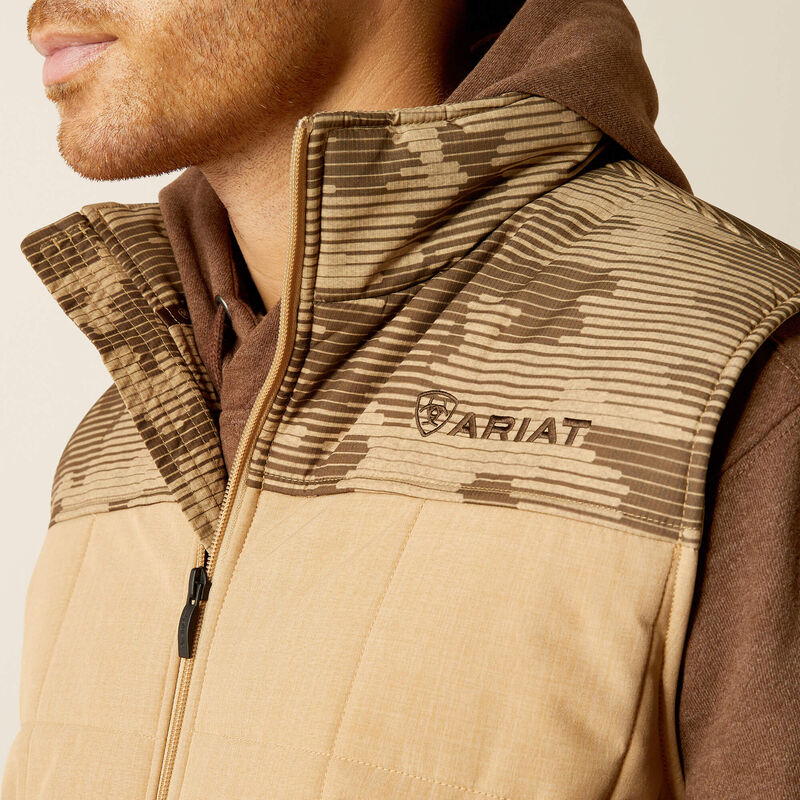 Ariat Mens Crius Insulated Vest - Cornstalk Heather