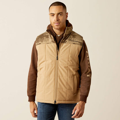 Ariat Mens Crius Insulated Vest - Cornstalk Heather