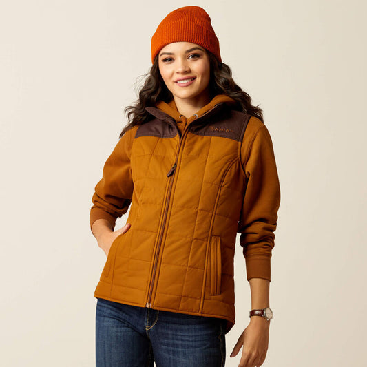 Ariat Womens Crius Insulated Vest - Chestnut/Chocolate Plum