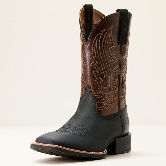 Ariat Mens Sport Big Country Cowboy Boot -Basix Black|Mahagony 10053629