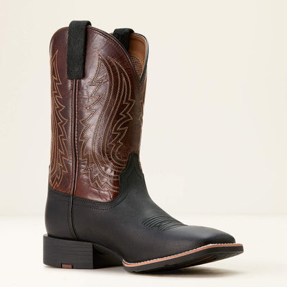 Ariat Mens Sport Big Country Cowboy Boot -Basix Black|Mahagony 10053629