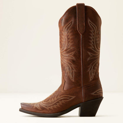 Ariat Womens  Round Up Collins D Toe Western Boot - Rafter Tan 10053788