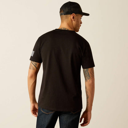 Ariat Mens Shield Flag T-Shirt - Black