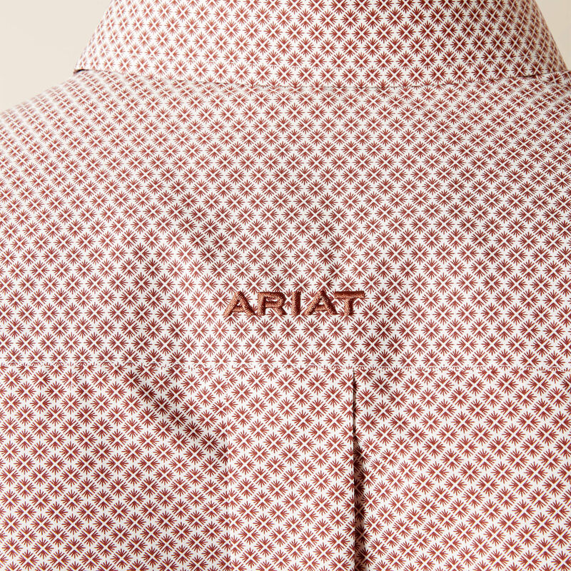 Ariat Mens Wrinkle Free Avery Classic Fit Shirt - Brick