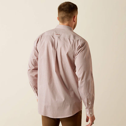 Ariat Mens Wrinkle Free Avery Classic Fit Shirt - Brick