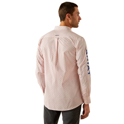 Ariat Mens Team Primo Fitted Shirt - Red/Blue
