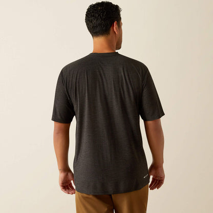 Ariat Mens Chest Camo Stripe Charger T-Shirt (Charcoal)
