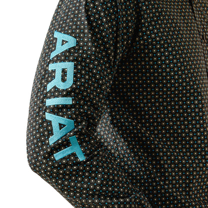 Ariat Mens Team Abel Fitted Shirt - Black/Blue