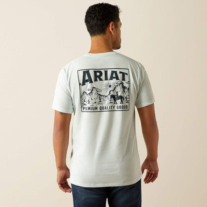 Ariat Mens Echo Valley T-Shirt - Quiet Tide