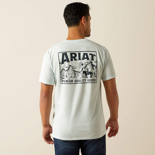 Ariat Mens Echo Valley T-Shirt - Quiet Tide