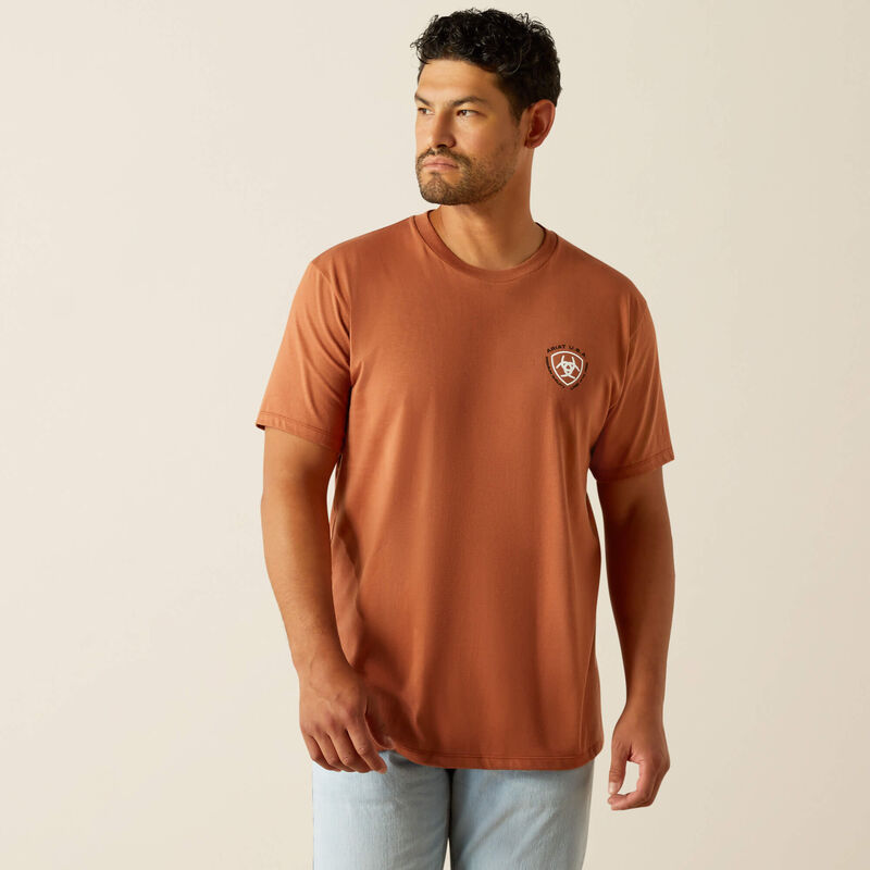 Ariat Mens Ariat LOFT Simple Seal T-Shirt - Chutney