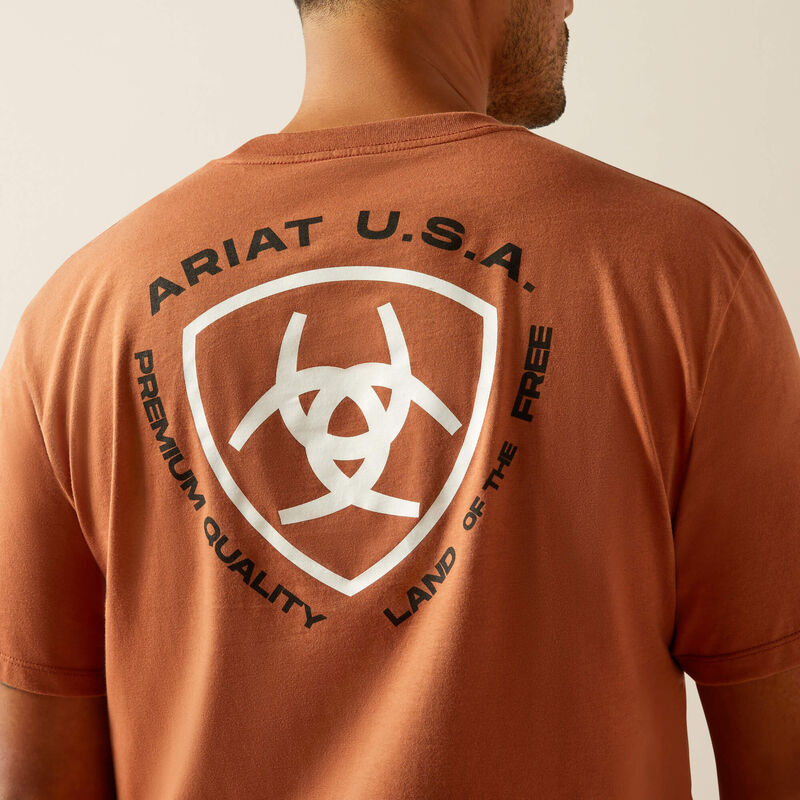 Ariat Mens Ariat LOFT Simple Seal T-Shirt - Chutney