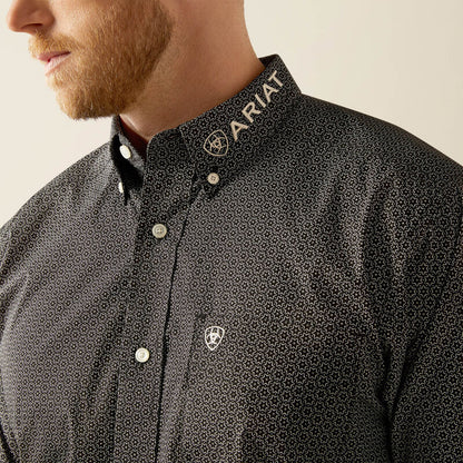 Ariat Mens Team Fowler Classic Fit Shirt - Black/White