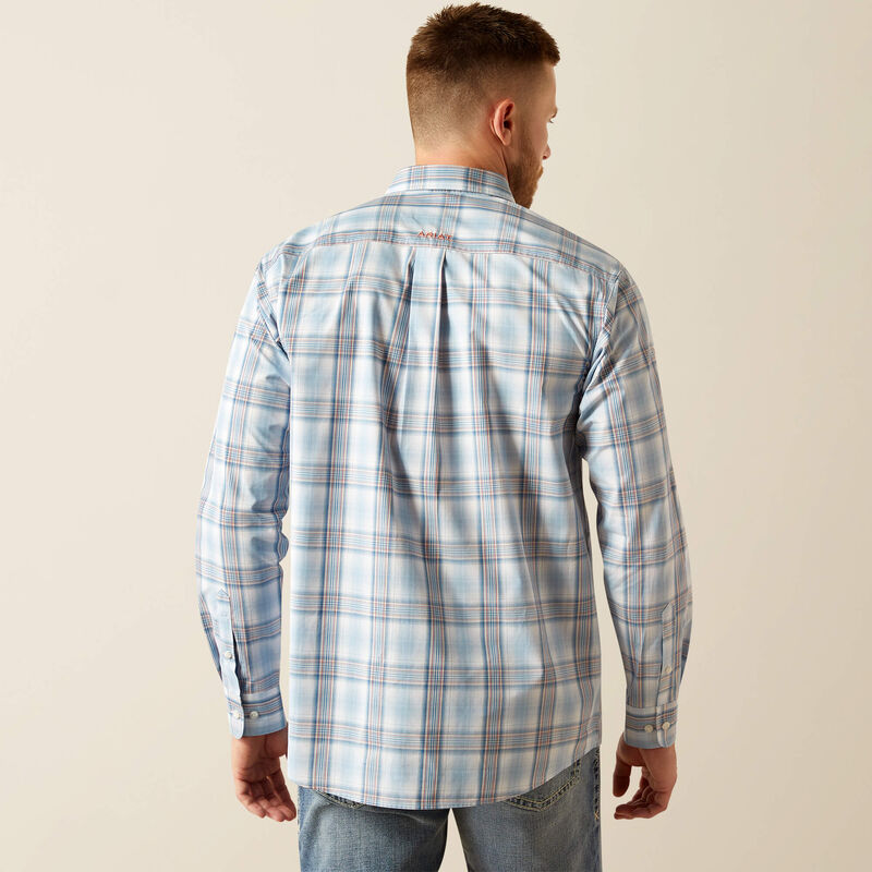 Ariat Mens Pro Series Team Finnegan Classic Fit Shirt - Blue/Orange