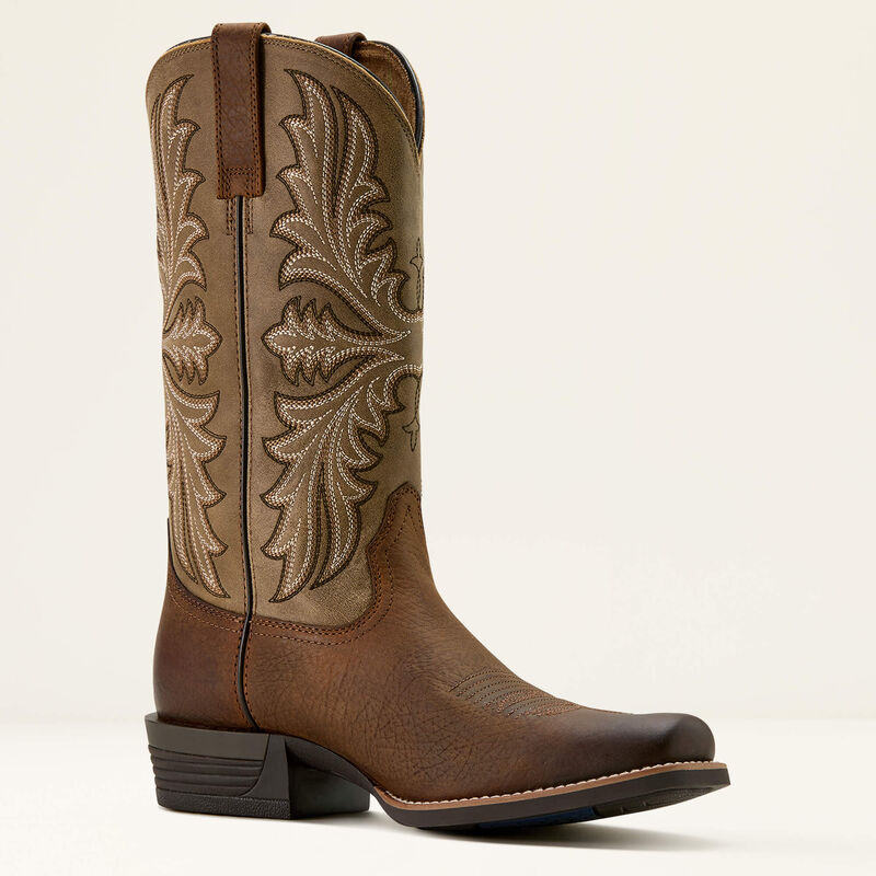 Ariat Mens Hustler Cowboy Boot - Earth|Brown Bomber