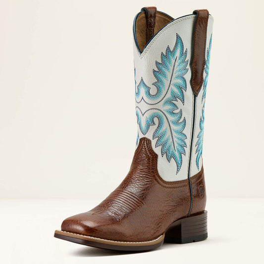 Ariat Womens Canyon Point Western Boot - Gingersnap/White Icing