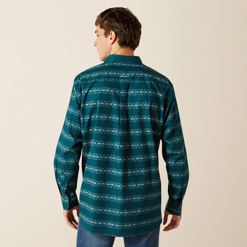 Ariat Mens Brando Classic Fit Shirt - Teal