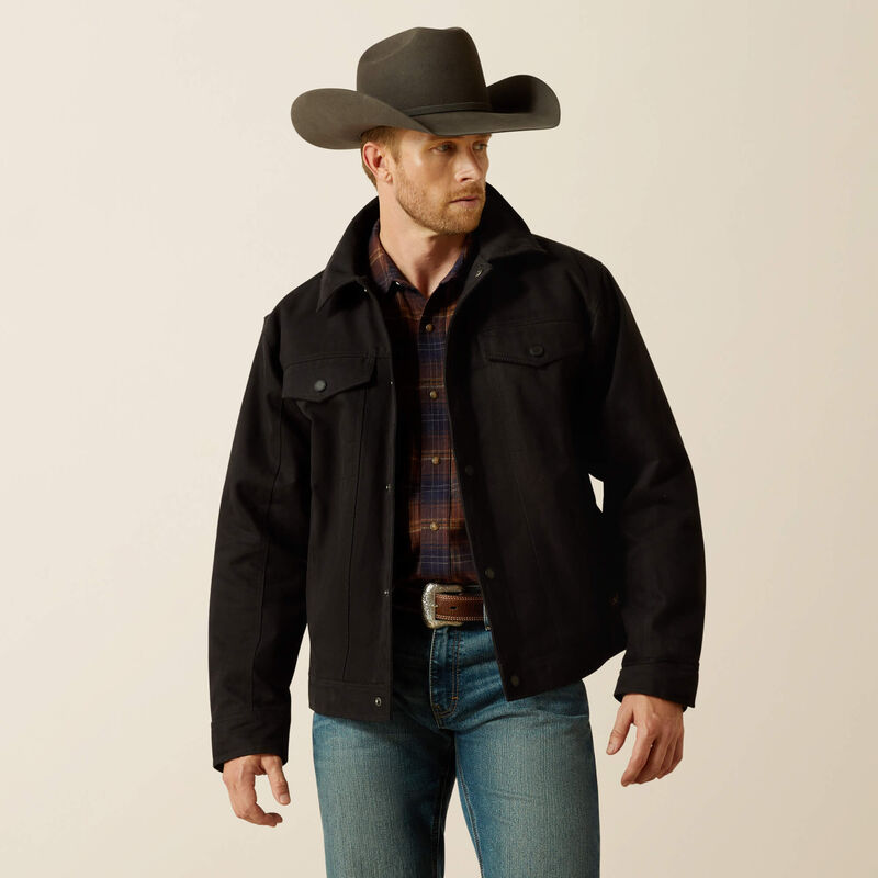 Ariat Mens  Canvas Rancher Jacket - Black