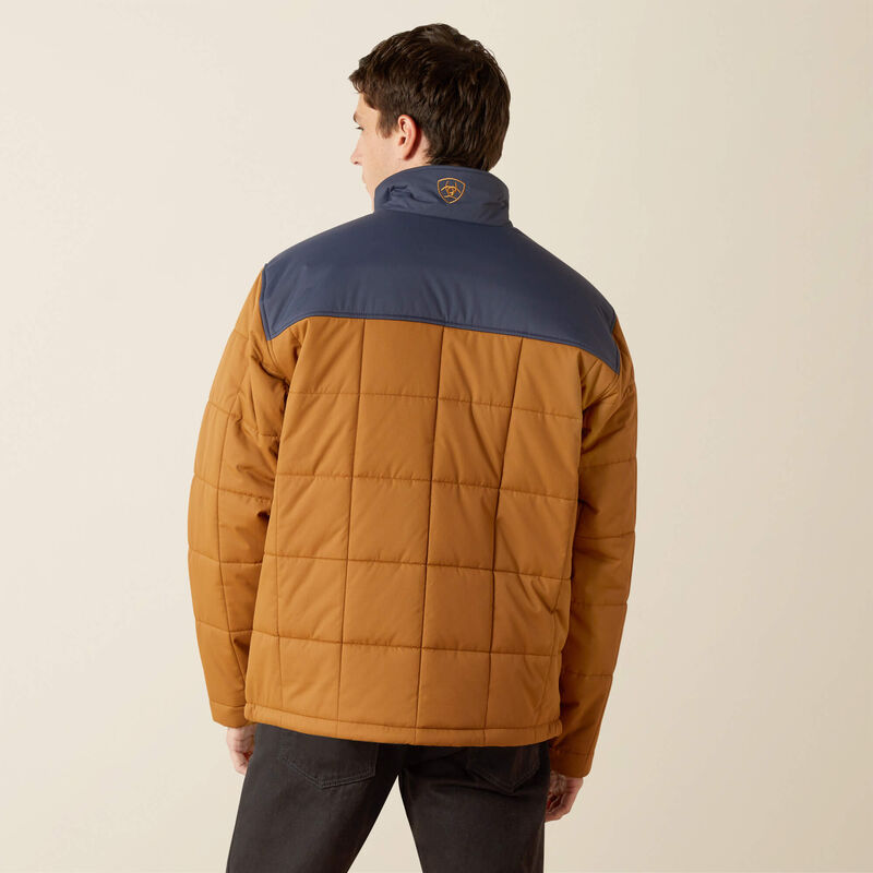 Ariat Mens  Crius Insulated Jacket - Blue Night|Almond Khaki