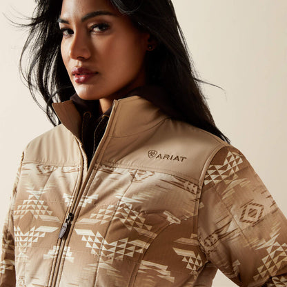 Ariat Womens  Crius Insulated Jacket - Savannah Tan|Dune Print