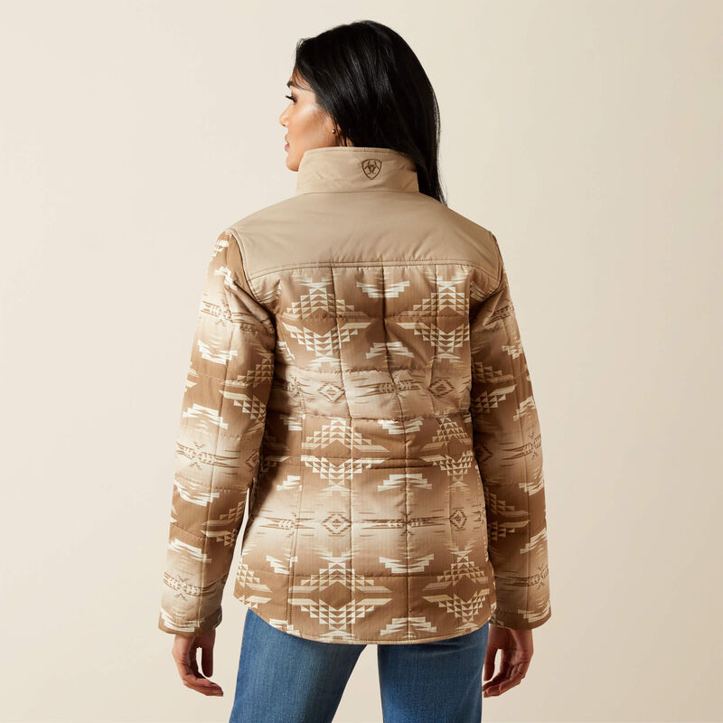 Ariat Womens  Crius Insulated Jacket - Savannah Tan|Dune Print