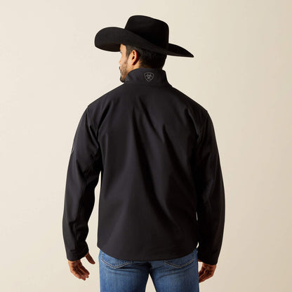 Ariat Mens  Logo Softshell Jacket - Phantom|Grey Southwest