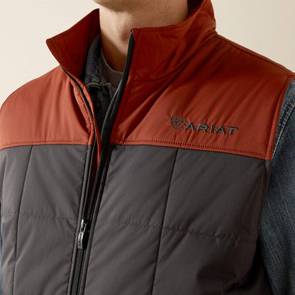 Ariat Mens  Crius Insulated Vest - Smoked Paprika|Phantom