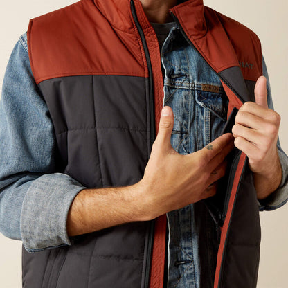 Ariat Mens  Crius Insulated Vest - Smoked Paprika|Phantom
