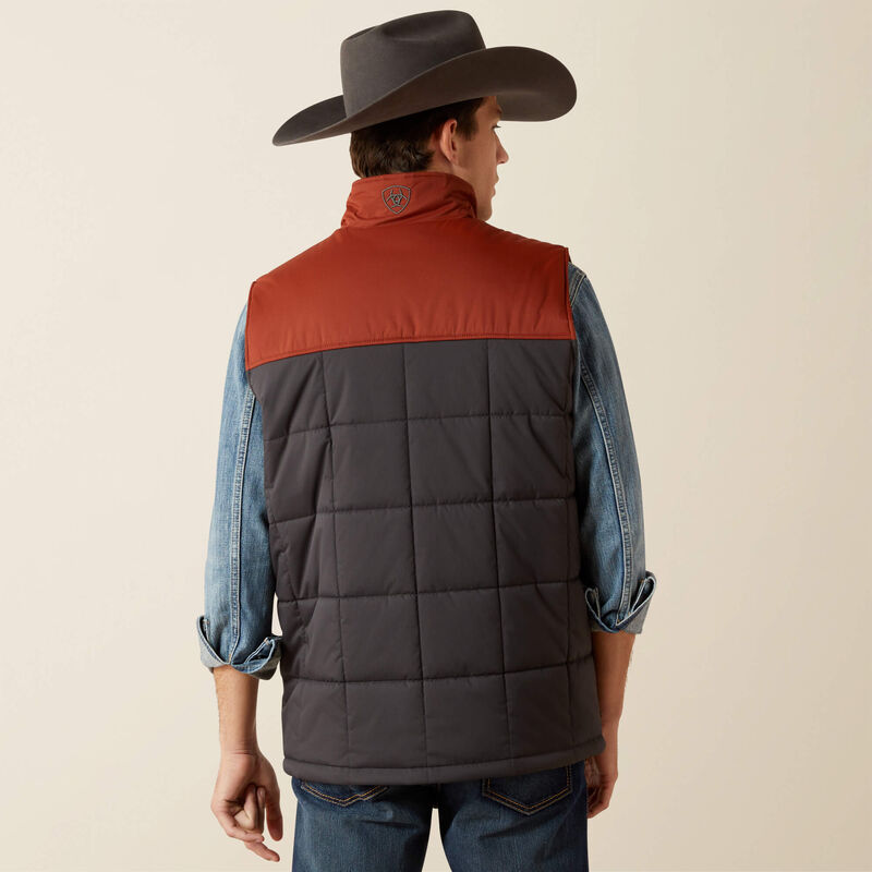 Ariat Mens  Crius Insulated Vest - Smoked Paprika|Phantom